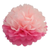 Помпон двокольоровий рожевий-Світлорожевий 35 см 2795 фото