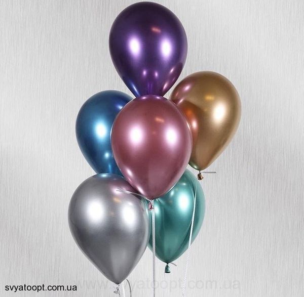 Повітряні кульки Qualatex Хром 7" (18 см) Фіолетовий (Purple) 3102-0499 фото