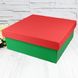 Новогодняя коробка для подарков "№1 красно-зеленая" (20х20х9) 7688kz фото 1