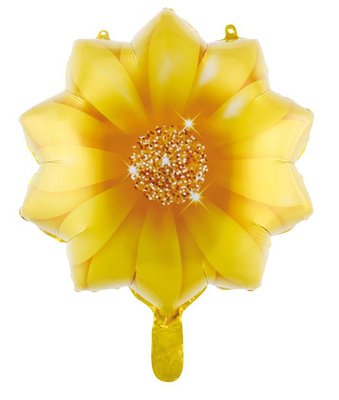Фольгированная фигура "Голова цветка Желтая" Т-4406 фото