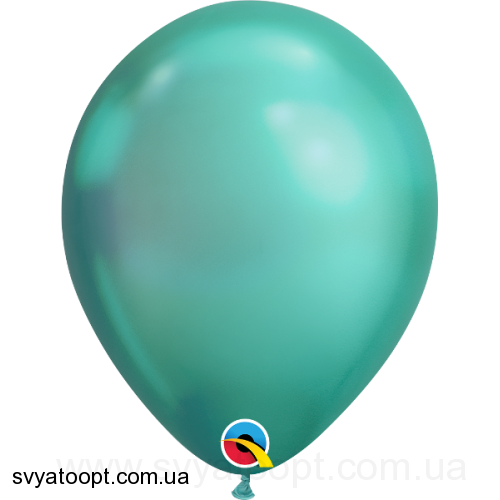 Воздушные шарики Qualatex Хром 11" (28 см) (Green) зеленый 3102-0082 фото