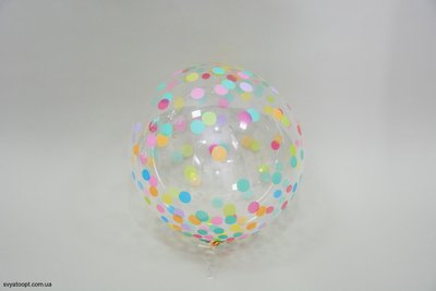 3D сфера Bubble Кружечки Різнокольорові (18") Китай R01 фото