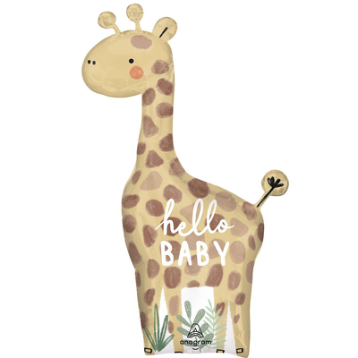 Фольгированная фигура большая Жираф Jungle baby Anagram 3207-3512 фото