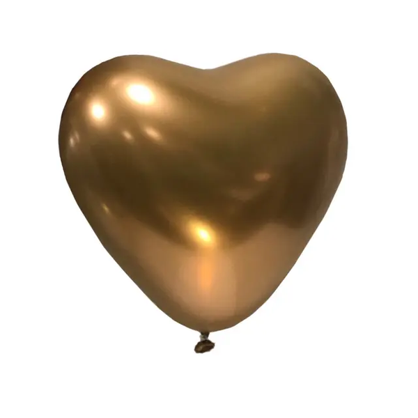Куля-серце Калісан 12" (Хром золотий (Mirror gold)) (1 шт) 11350012 фото