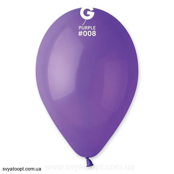 Шары Gemar 12" G110/08 (Фиолетовый) (100 шт) 1102-0306 фото