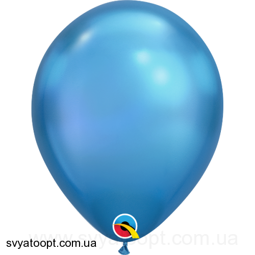 Повітряні кульки Qualatex Хром 11" (28 см). Синій (Blue) 3102-0079 фото