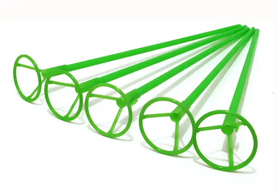 Зелені палички для фольгованих кульок 40 х 0,9см з кліпсою (50 шт) 5-66827-3 фото