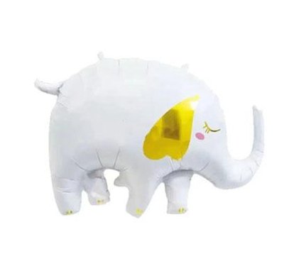 Фольгированная фигура "Слон белый в инд. уп." T-169 фото