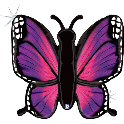 Фольгована фігура 37"Метелик фіолетовий Grabo 35777GH-P фото