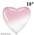 Фольга Flexmetal серце 18" Омбре Біло-рожеве 3204-0365 фото