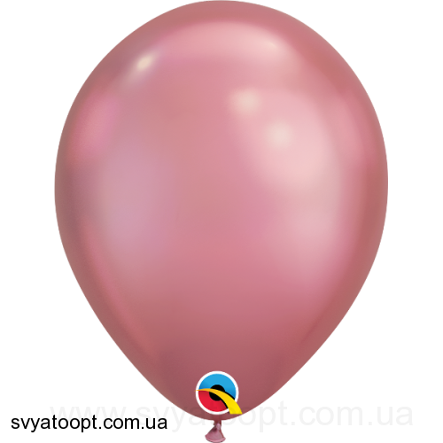 Повітряні кульки Qualatex Хром 11" (28 см). Рожевий (Mauve) 3102-0083 фото