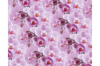 Пакувальний подарунковий папір "Орхідея" papir-70 фото