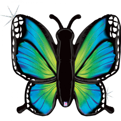 Фольгована фігура 37"Метелик блакитний Grabo 35778GH-P фото