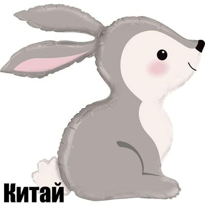 Фольгированная фигура Кролик Серый (Китай) (в инд. упаковке) HF-10 фото