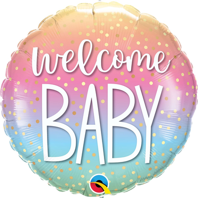Фольга Welcome Baby конфетти Qualatex 3202-3171 фото