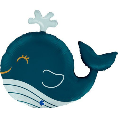 Фольгированная фигура большая Забавный кит (Grabo) 3207-3533 фото