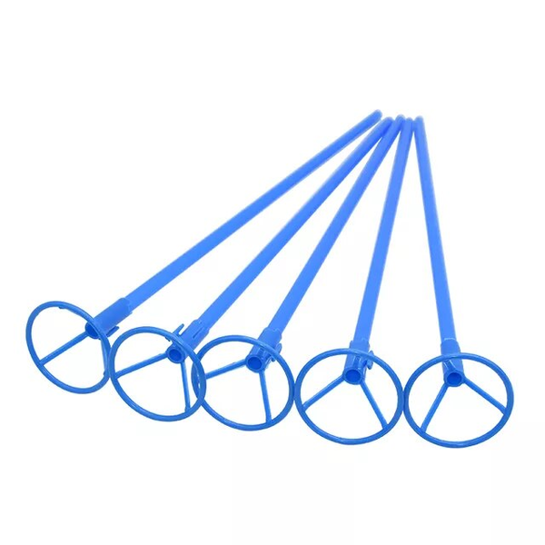 Синие палочки для фольгированных шаров 40 х 0,9см с клипсой (50шт) 5-66827 фото