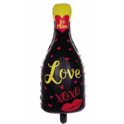 Фольгированная фигура Бутылка Love (Китай) (в инд. упаковке) 9871 фото