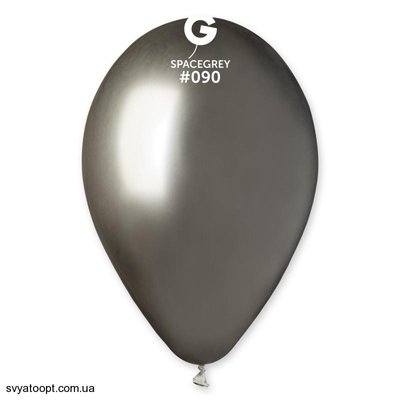 Шары Gemar 13" G120/90 (Хром серый Shiny) (50 шт) 1102-1754 фото
