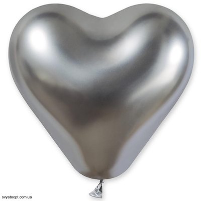 Кулі-серця Gemar 12" CR/89 (Хром срібло) (25 шт) 1105-0412 фото