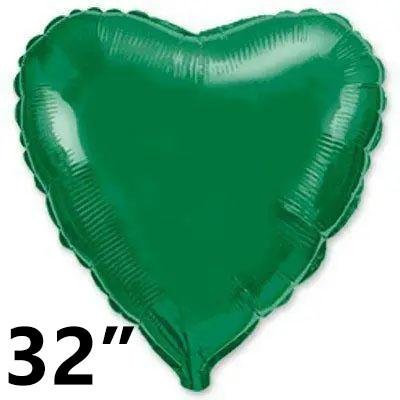 Фольга Flexmetal серце 32" Зелене 1327 фото