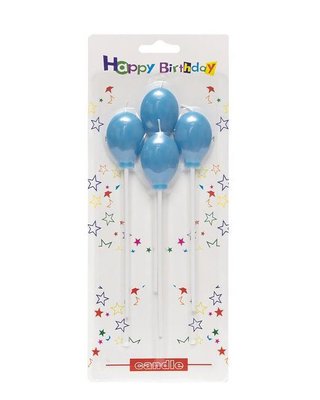 Свічки для торту кульки (блакитний) TL-1044b фото