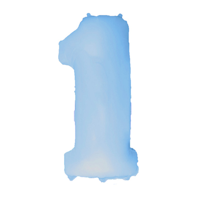 Фольга блакитна пастель цифра 1 (Flexmetal) (в Інд.уп) 3207-0090 фото