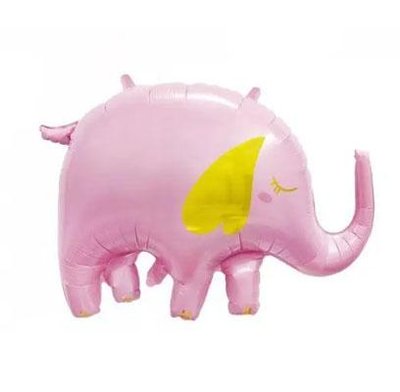 Фольгированная фигура "Слон розовый в инд. уп." T-170 фото