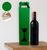 Подарункова коробка для пляшки "Зелена" (двосторонній картон 35х9 см) korbgreen фото