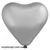 Кулька-серце Everts 12" - 30см Хром Сатин Срібло (1 штука) 1105-0371 фото