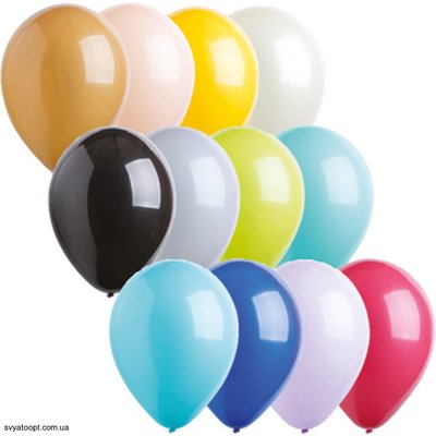 Повітряні кульки Everts 12" - 30см Пастель Асорті 1101-0502 фото