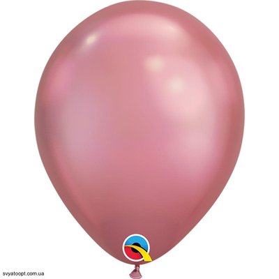 Воздушные шарики Qualatex Хром 7" (18 см). розовый (Mauve) 3102-0500 фото