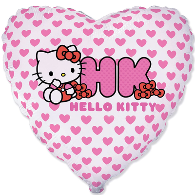 Фольга Китти розовые сердца сердце Flexmetal 3202-3330 фото