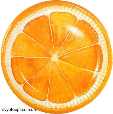 Тарілки "Апельсин" (18,0 см)(10шт-уп) 6830 фото