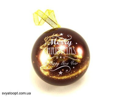 Коробочка жестяная "Merry Christmas (коричневая)" 63-1095kch фото