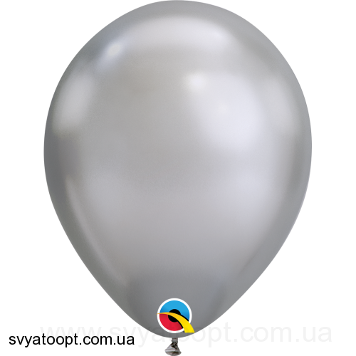 Повітряні кульки Qualatex Хром 7" (18 см). Срібло (Silver) 3102-0495 фото