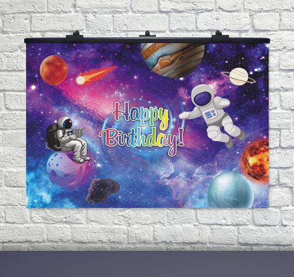 Плакат на день народження Космос 75х120 см 6008-0249 фото