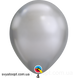 Воздушные шарики Qualatex Хром 7" (18 см). Серебро (Silver) 3102-0495 фото 1