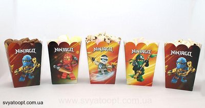 Коробочки для солодощів Ніндзяго (5шт/уп) 2005 фото