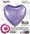 Фольга Agura 30", 76,5 см "серце Фіолетове" 755846 фото