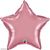 Хром фольга Зірка рожева 20" 3204-0598 фото