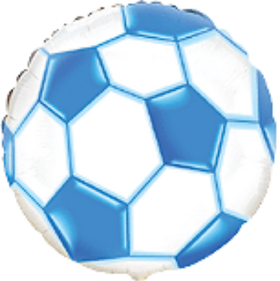 Фольга 18" М'яч футбольний синій Flexmetal 5390 фото