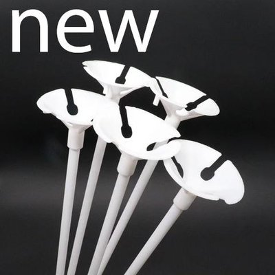 Нові палички для повітряних куль Білі 100 шт (латекс+невелика фольга) 5168 фото