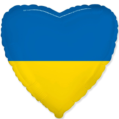 Фольга серце "Український прапор" Flexmetal 211505 фото