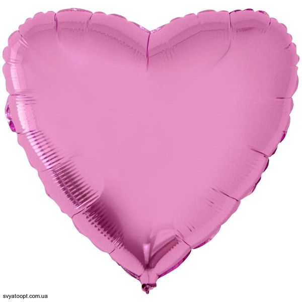 Фольга Flexmetal серце 18" рожеве металік 3204-0008 фото