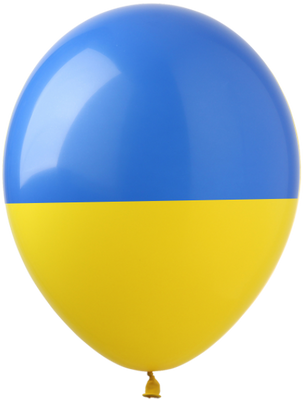 Кульки ТМ Show (1 ст.) 12" (Жовто-блакитні прапор України) (100 шт.) PU-1 фото