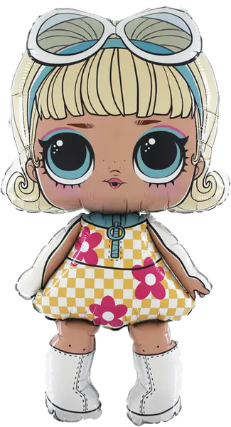 Фольгированная фигура Кукла Лол в очках Grabo GR-540 фото
