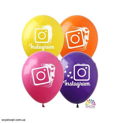 Кульки ТМ Show (1 ст.) 12" (Instagram) (100 шт.) IN-1 фото