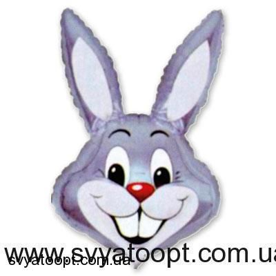 Фольгированная фигура большая Кролик Серый Flexmetal (в Инд. уп.) 1207-0407 фото