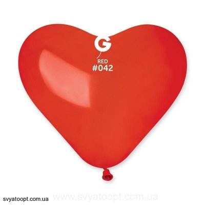 Кулі-серця Gemar 10" CR10/42 (Кристал червоний) (100 шт) 1105-0014 фото